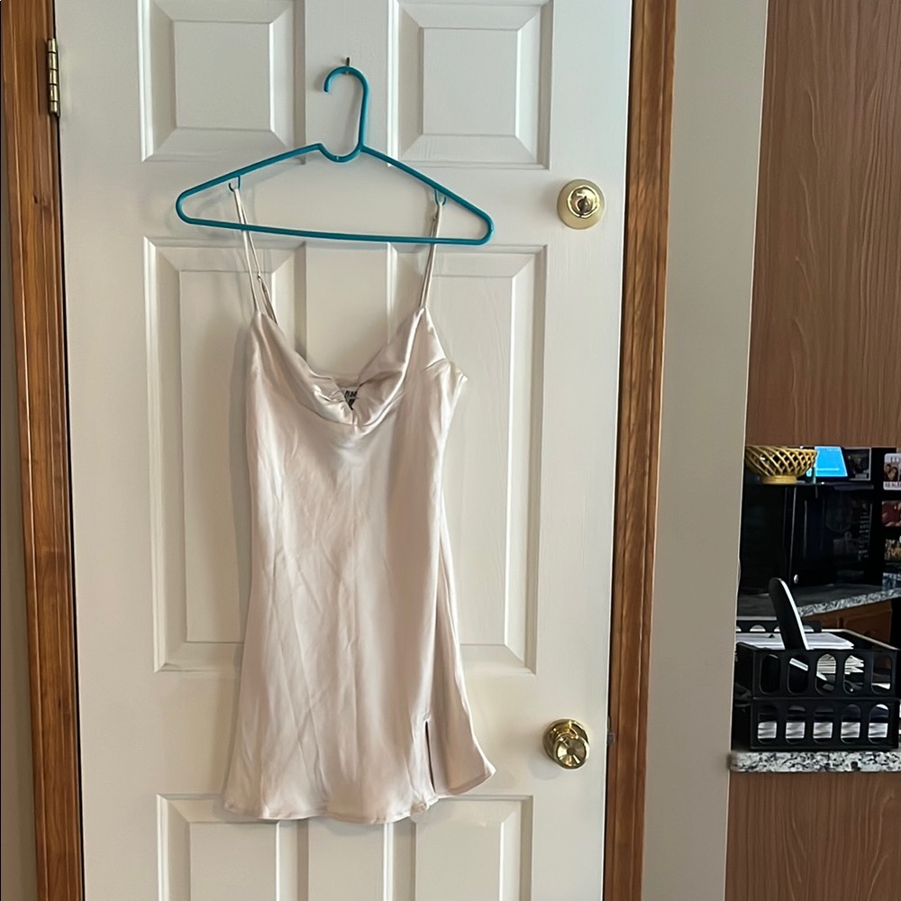 Princess Polly Cream Slip Dress